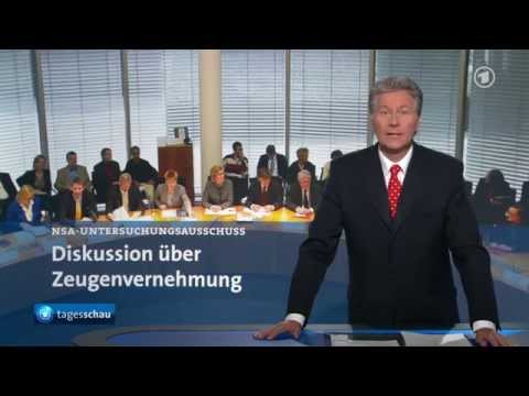 ARD Tagesschau - #NSAUA - @campact - Asly für Snowden Demo in Berlin - 8.5.2014