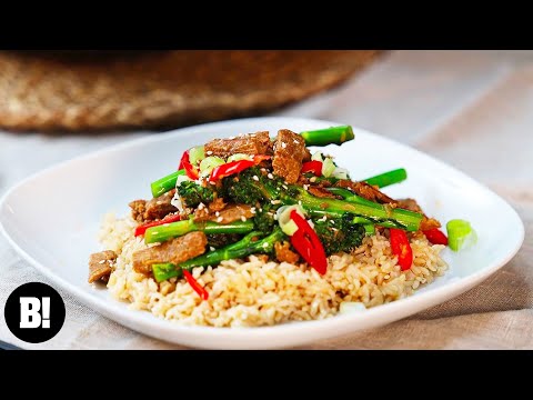 Vegan Broccoli & 'Beef' Stir Fry