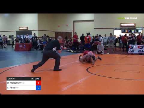 2018 Marine Corps US Open/Masters D Greco Roman 70 RR Rnd 1 - Dennis McInerney (Mac ) Vs. Christop