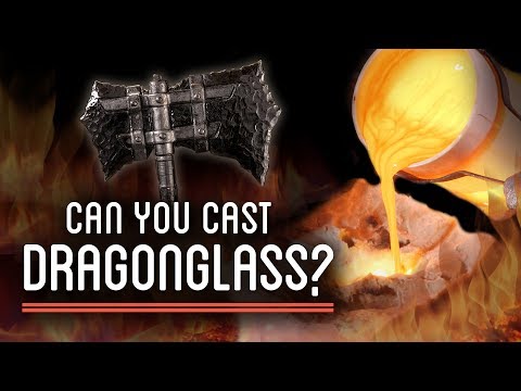 Melting Dragonglass to Cast an Obsidian Axe Video