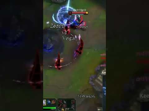 Zed99 Vs Veigar - League Of Legends #shorts #lol