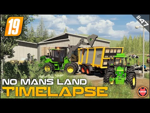Making Money - Selling Milk, Straw Pellets ⭐ FS19 No Man's Land Timelapse