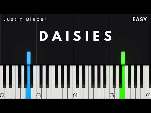 Justin Bieber - DAISIES | EASY Piano Tutorial