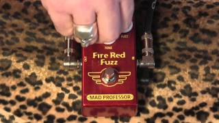Mad Professor Fire Red Fuzz PCB demo with Gibson Les Paul Custom