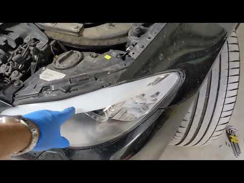BMW F10/F11 TMS headlight module removal