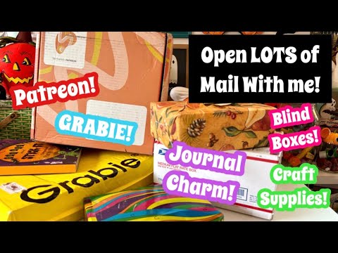 Open Mail With me From Patreon, GRABIE, Magen, Rina, & RaRa Creative / Journal Supplies Unboxing