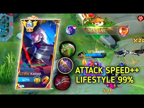 Savage!!! Best Build Moskov 2023 | Gameplay Top 1 Global Moskov - Mobile Legends