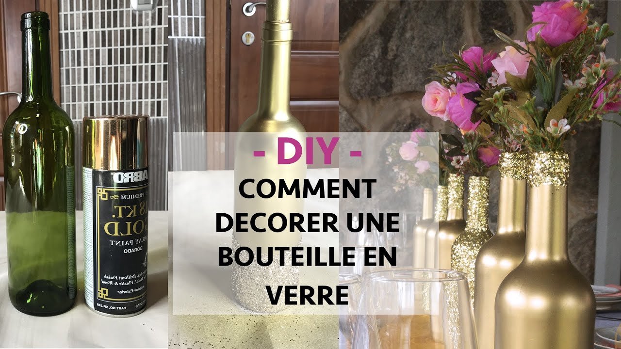 Watch Decoration En Verre Design Now DIY-COMMENT DÉCORER UNE BOUTEILLE EN VERRE #DIY #Déco