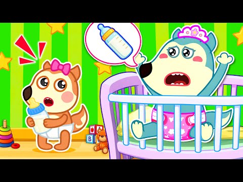 Big Brother Became a Baby for a Day👶🍼 | Family Song⭐ | Little Wolf Kids