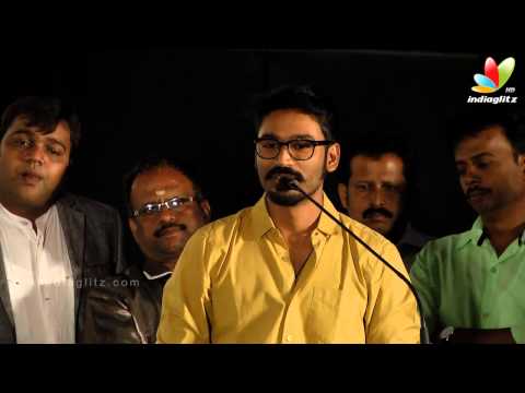 Dhanush Imitates Karthik Voice at  Anegan Audio launch | Harris Jeyaraj, KV Anand , Amyra Dastur