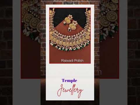 Temple jewelry rajwadi polish god laxmi design choker style ...