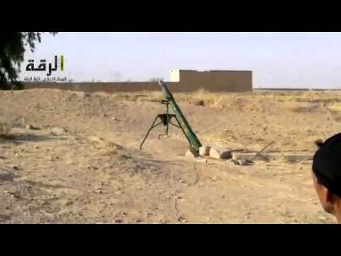 استهداف  قوات النظام بقذائف الهاون من قبل لواء ثوار الرقة في الفرقة 17 في محافظة الرقة