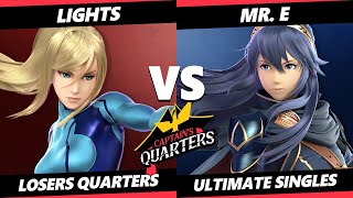 Captain's Quarters 5 SSBU - Lights (ZSS) Vs. Mr. E (Lucina) Smash Ultimate Losers Quarters