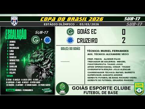 S17-GOIÁS 0 X 2 CRUZEIRO | LANCES | COPA DO BRASIL | 03/03/2026