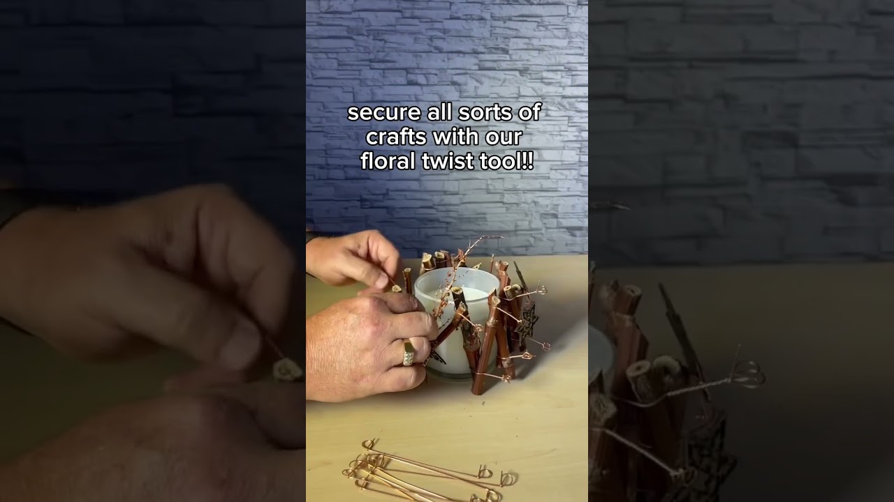 Create graphs and floral structures with the floral wire twist tool!