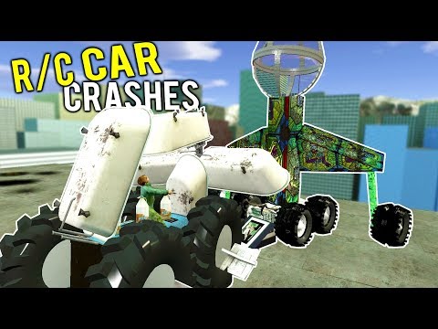 RC CARS CRASH in ROOFTOP BATTLE ROYALE CHALLENGE! - Gmod Garry's Mod Multiplayer Gameplay
