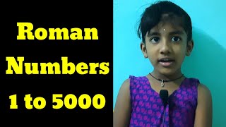 Roman Numbers 1 to 5000 | Roman Numerals 1 to 5000
