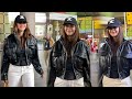 Mrunal Thakur Looking Cute In A Black Jacket Snapped At Mumbai Airport