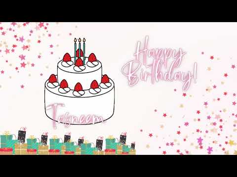 Happy Birthday Tasneem | Happy Birthday Song from Birthday Wisher Angel 🧚‍♀️#birthday#birthdaywishes