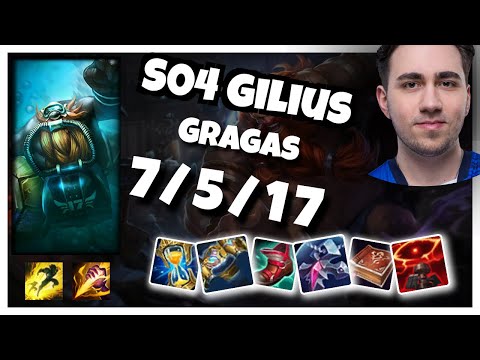 Gragas vs Volibear S04 Gilius JUNGLE (7/5/17) Gameplay Replay - Patch 10.23