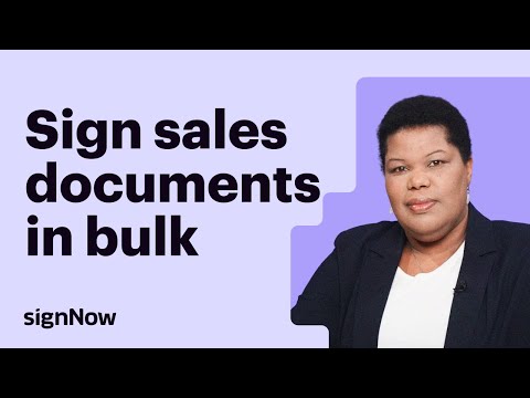 How to Sign Sales Documents Faster with Bulk Send