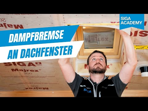 Dampfbremse luftdicht an Dachfenster anschliessen – SIGA Corvum 30/30 und Majrex 200