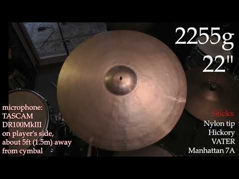 2255g 22" ARTCYMBAL by Manabu Yamamoto