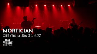 MORTICIAN live at Saint Vitus Bar, Dec. 3rd, 2022 (FULL SET)