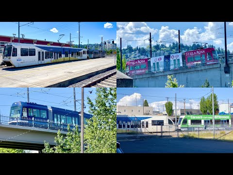 Portland Trams: TriMet Max Light Rail: Siemens SD660, S70/S700 & Portland Streetcar: Škoda 10T 60fps