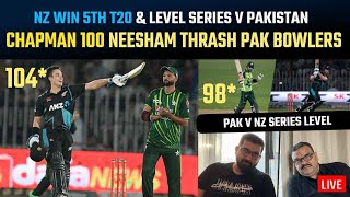 Chapman 104* Neesham 45* thrash PAK bowlers  NZ ch