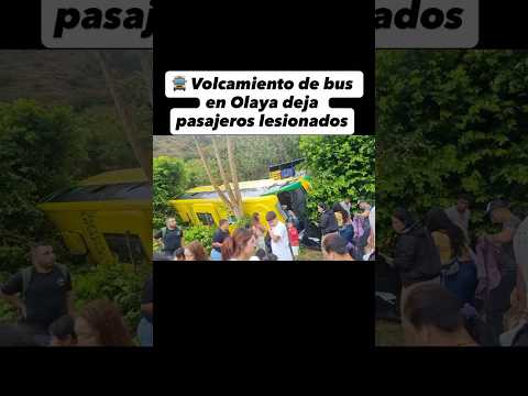 Accidente de bus en Olaya Antioquia