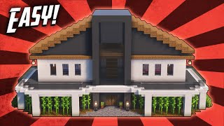 Minecraft: How To Build A Modern Mansion House Tutorial (#52)