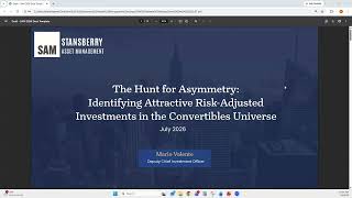 The Hunt for Asymmetry - Identifying Attractive Risk-Adjusted Investments in the Convertibles Universe 