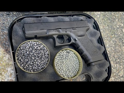 Umarex Airgun Glock 17 Gen 3 Dual Ammo unboxing and testing