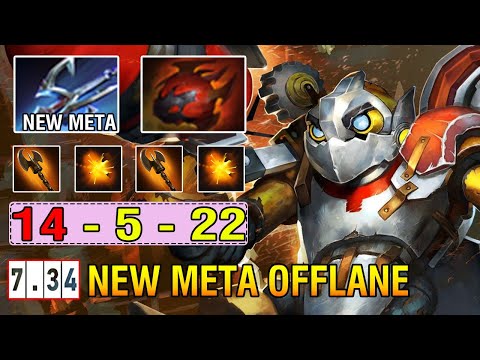 7.34 New Meta Universal [Clockwerk] Offlane Pos3 Right Click Harpoon + Heart Build Insane Hit Dota2