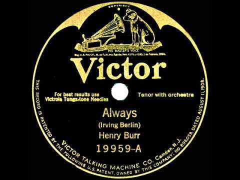 1926 HITS ARCHIVE: Always - Henry Burr