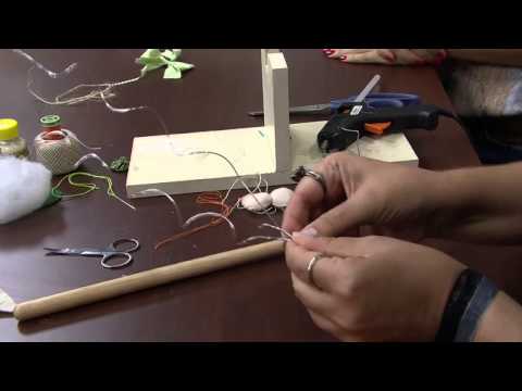 Mulher.com 24/03/2014 Karin Montone - Enfeite de páscoa na colher de pau Parte 2/2