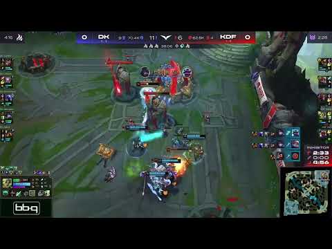LCK DK deokdam Pentakill Aphelios (DK vs KDF)