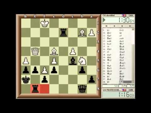 [Chess] FM Shredded vs. GM ProfessorSmith ICC 3-minute Pool