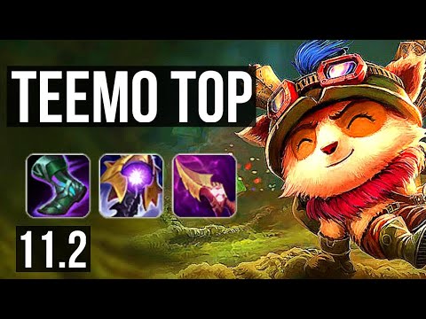 TEEMO vs CHO'GATH (TOP) | Rank 3 Teemo, 3.4M mastery, 3/0/5, 500+ games | NA Master | v11.2