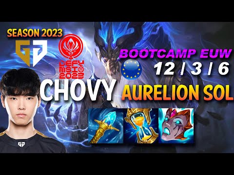 GEN Chovy AURELION SOL vs ZED Mid - BOOTCAMP EUW Ranked - MSI 2023