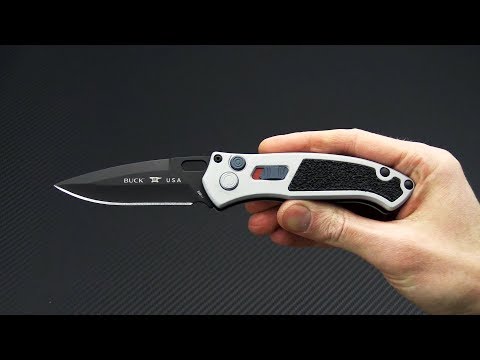 Buck Impact Crushed Silver Cerakote Aluminum Black S30V Buck Impact Crushed Silver Cerakote Aluminum Black S30V