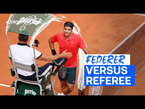 Roger Federer's on-court row with referee | Roland Garros 2021 | Eurosport Tennis