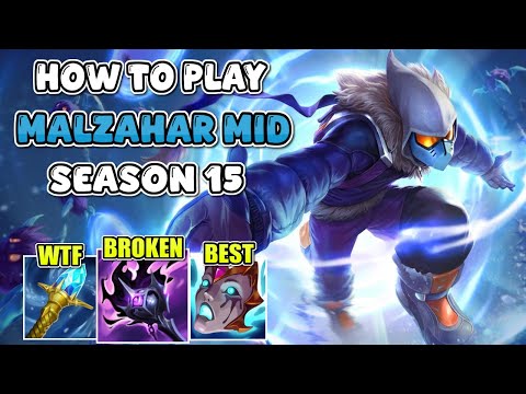 HOW TO PLAY MALZAHAR MID IN SEASON 15 | BEST GUIDE AND BUILD LEAGUE OF LEGENDS