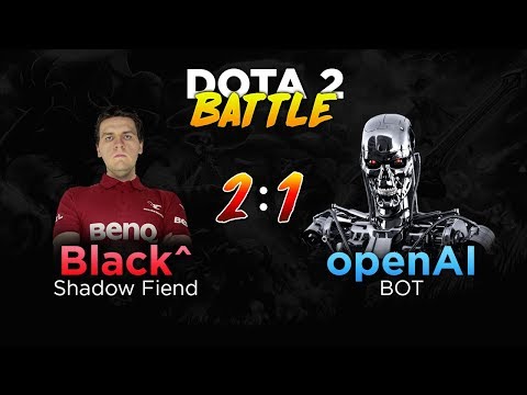 Black^ again defeat openAI bot 2:1 (Dota 2 Shorts)