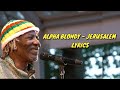 Alpha Blondy Jerusalem Lyrics
