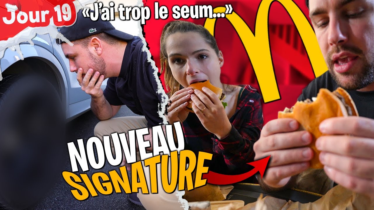 J'ai accroché ma voiture à cause du nouveau Signature McDonald's... (j'ai trop le seum) - Jour 19