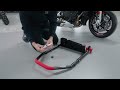 SEFIS M22 single left-sided folding swing arm rear paddock stand WITHOUT adapter