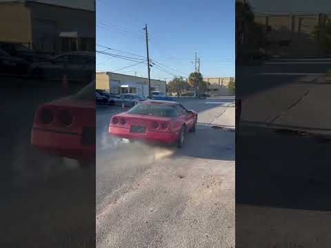 1986 C4 Corvette Open Headers BURNOUT Carburetor Swap ($252 Hedman Hedders)