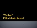 Pitbull - Timber